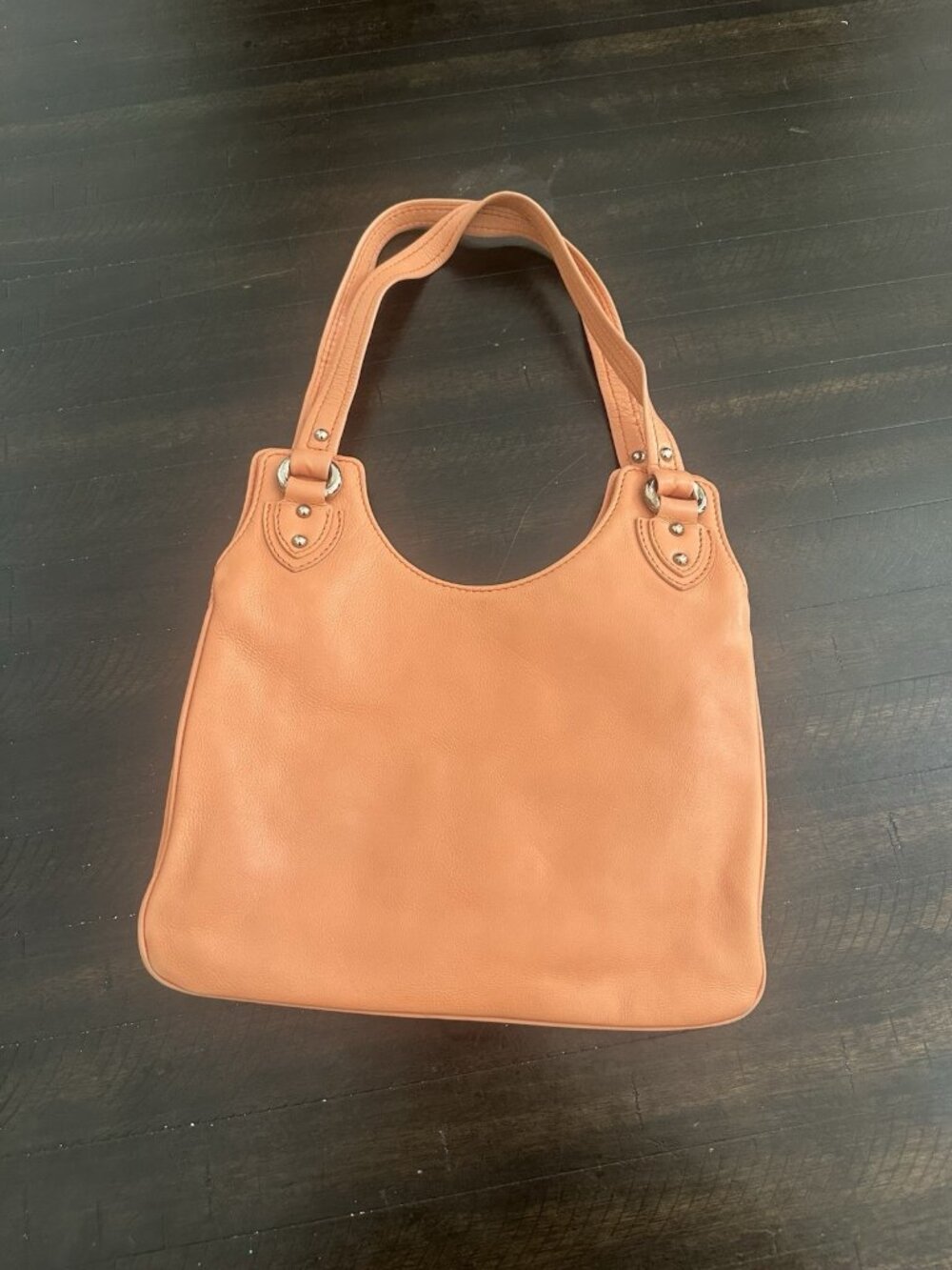 Marc Jacobs Y2K Coral Pink Leather Shoulder Bag Purse Pockets - Picture 2 of 7